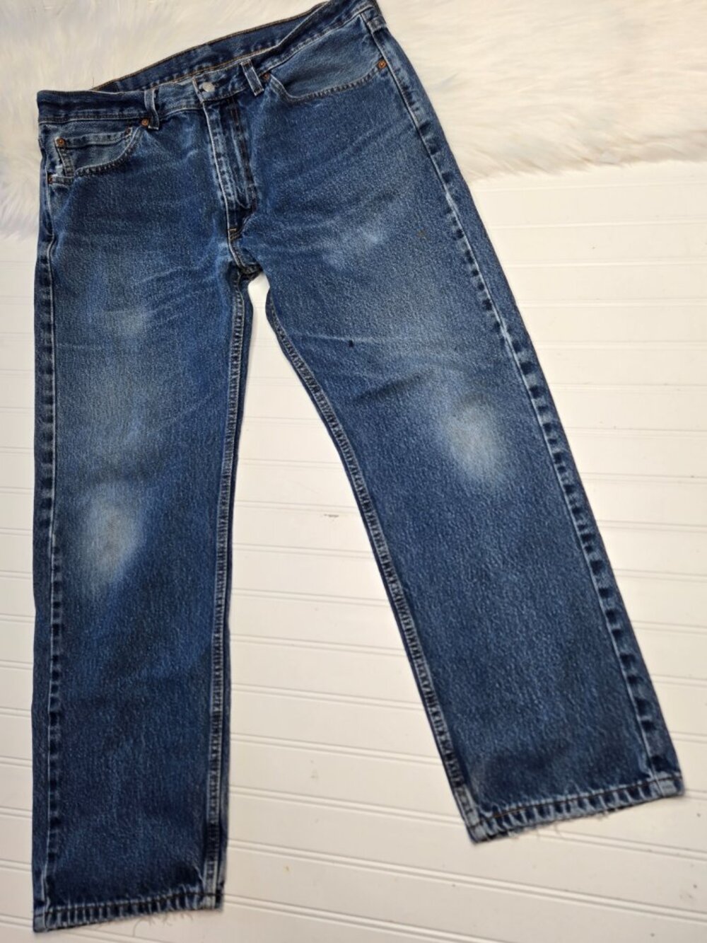 Vintage Levi’s 505 Straight Leg Jeans Men's 36 x 30 Distressed 100% Cotton